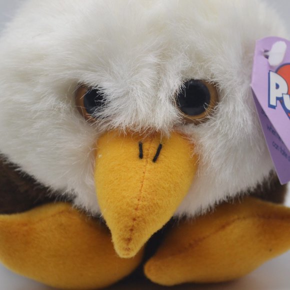 Baldwin the Eagle Puffkins by Swibco Style 6658 Bean Bag Plush - Picture 6 of 8